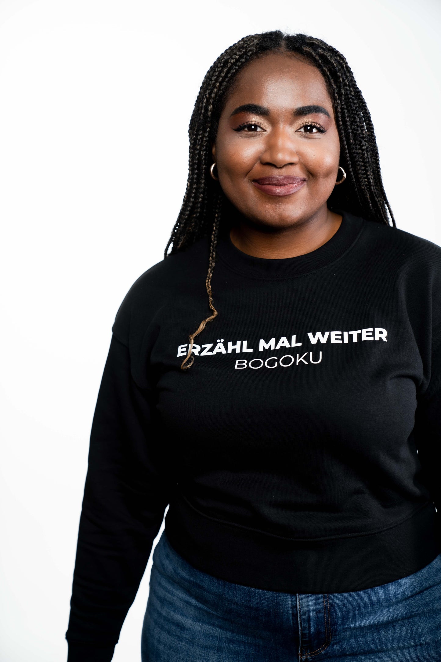 Erzähl mal weiter Cropped Sweatshirt