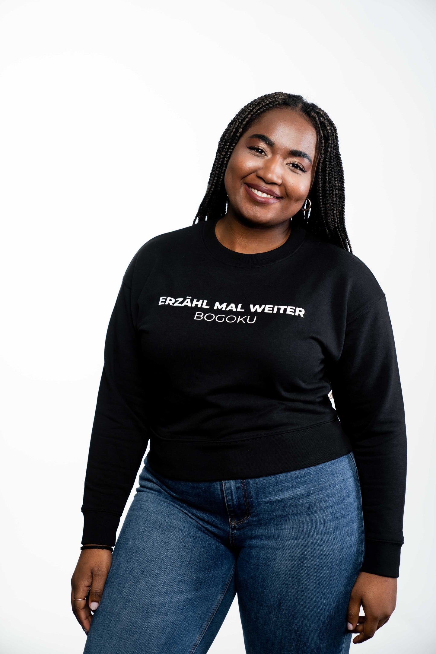 Erzähl mal weiter Cropped Sweatshirt